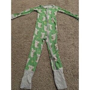 Little Sleepies Green Koala 3T Zippy One Piece Unisex Cute Pajamas Bamboo